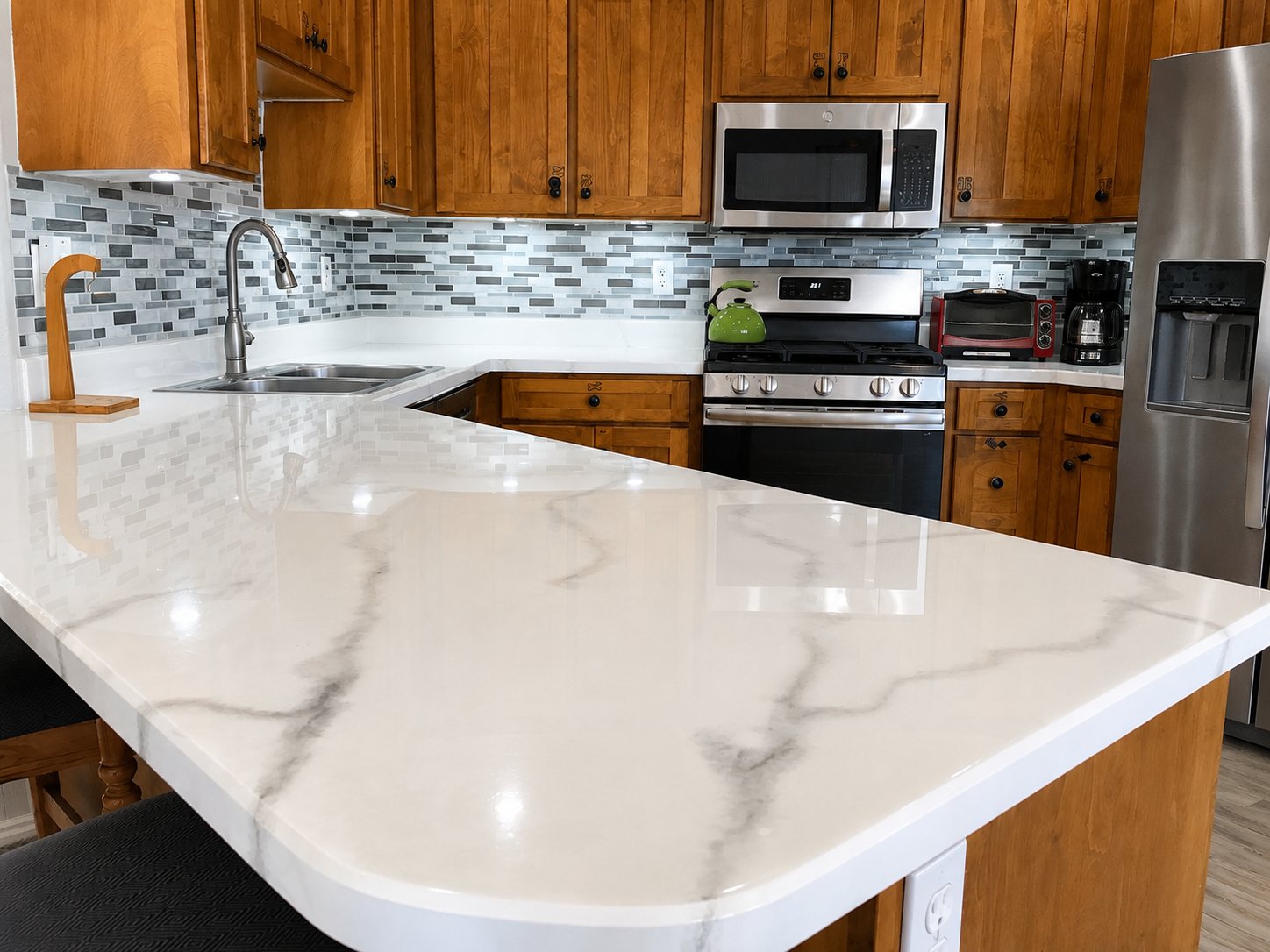 A comfortable, light-filled vacation rental interior